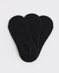 Solid No-Show Socks - 3 Pairs