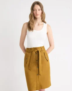 Solid Scoop-Neck Cami with Wide Straps