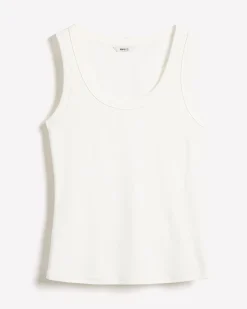 Solid Scoop-Neck Cami with Wide Straps