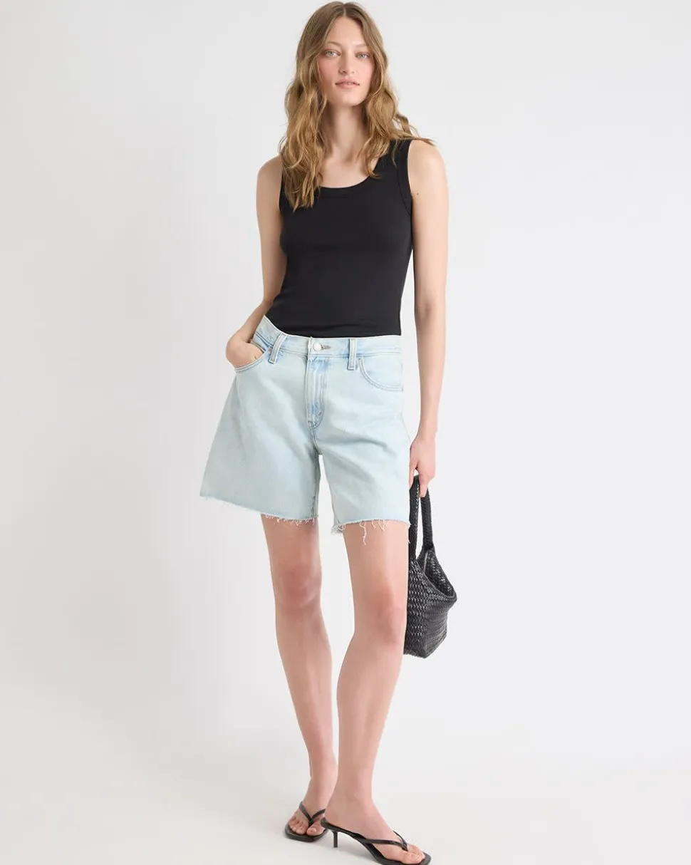 Solid Scoop-Neck Cami with Wide Straps