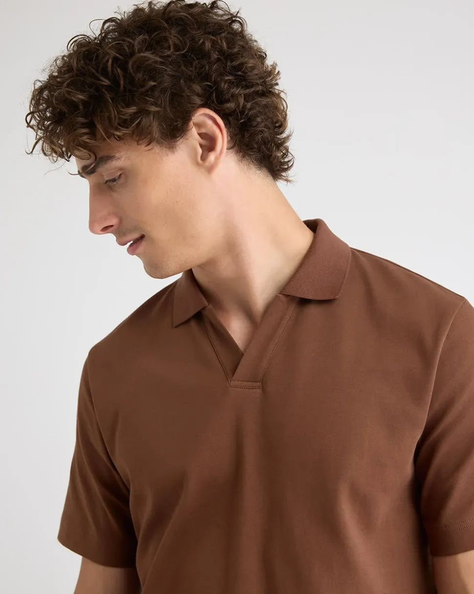 Solid Short-Sleeve Polo