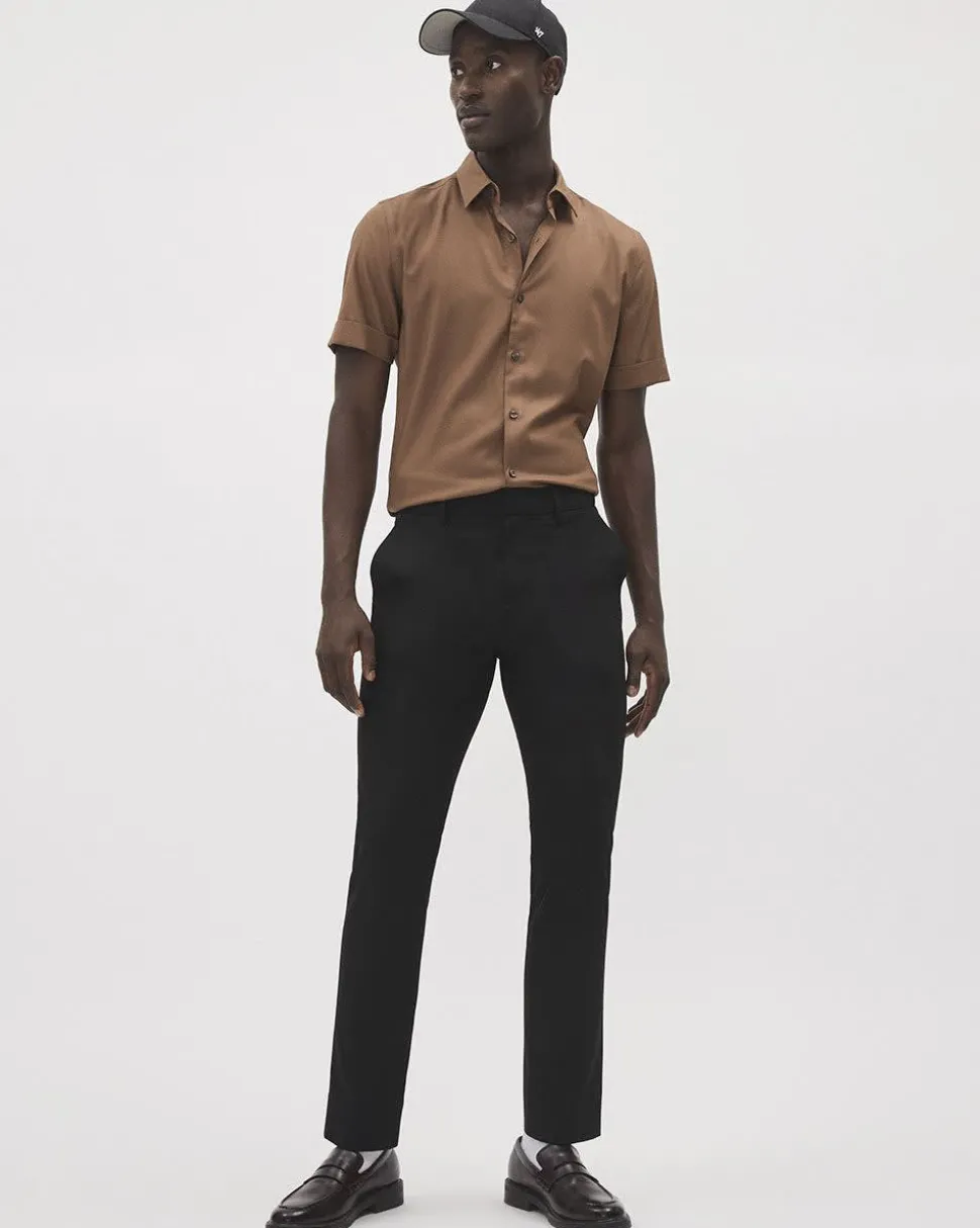 Solid Slim-Fit City Pant