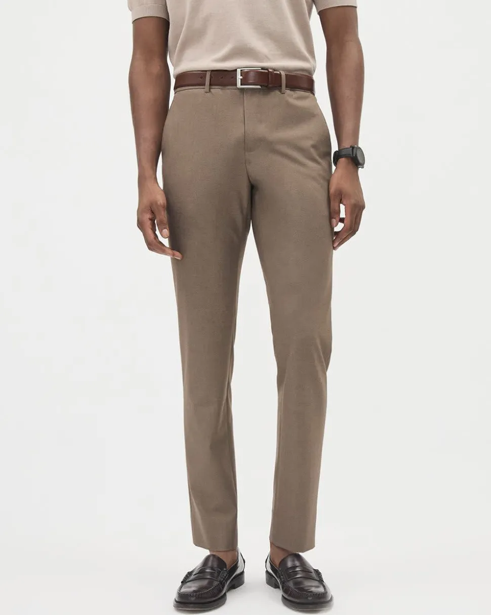 Solid Slim-Fit City Pant