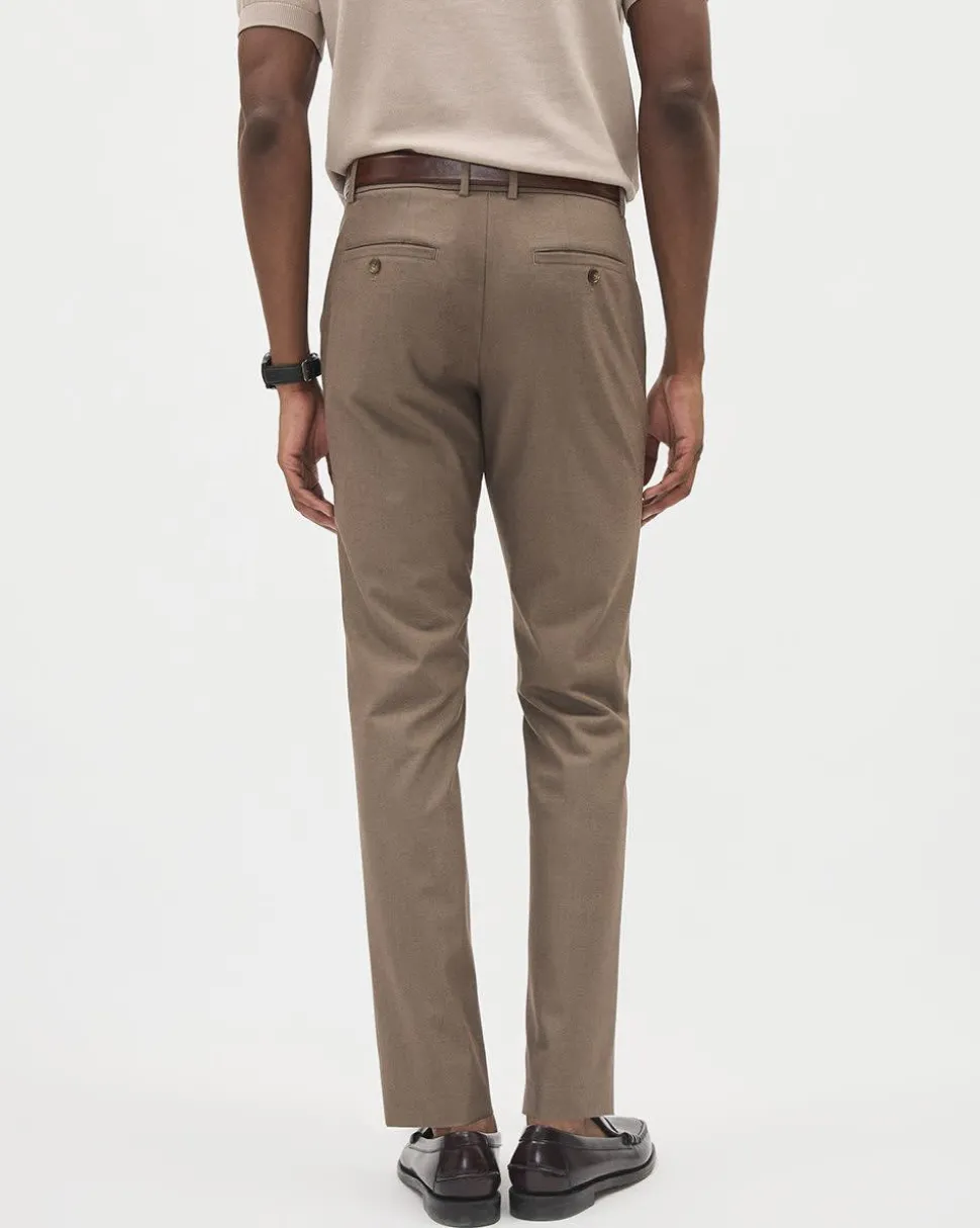 Solid Slim-Fit City Pant