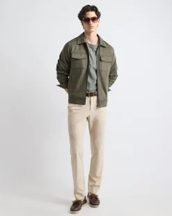 Solid Slim-Fit City Pant