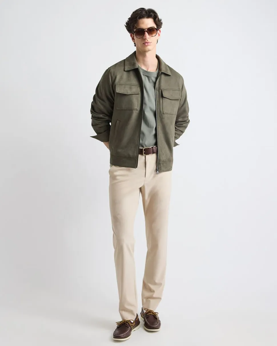 Solid Slim-Fit City Pant