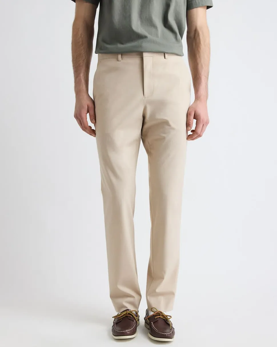 Solid Slim-Fit City Pant