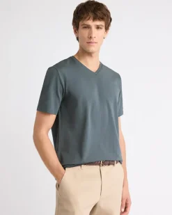 Solid Supima (R) Cotton V-Neck T-Shirt