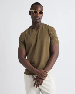 Solid Supima (R) Cotton V-Neck T-Shirt