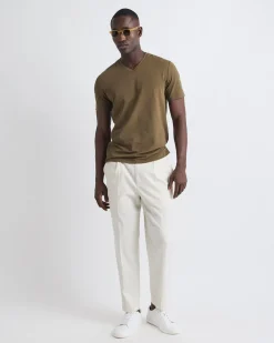 Solid Supima (R) Cotton V-Neck T-Shirt