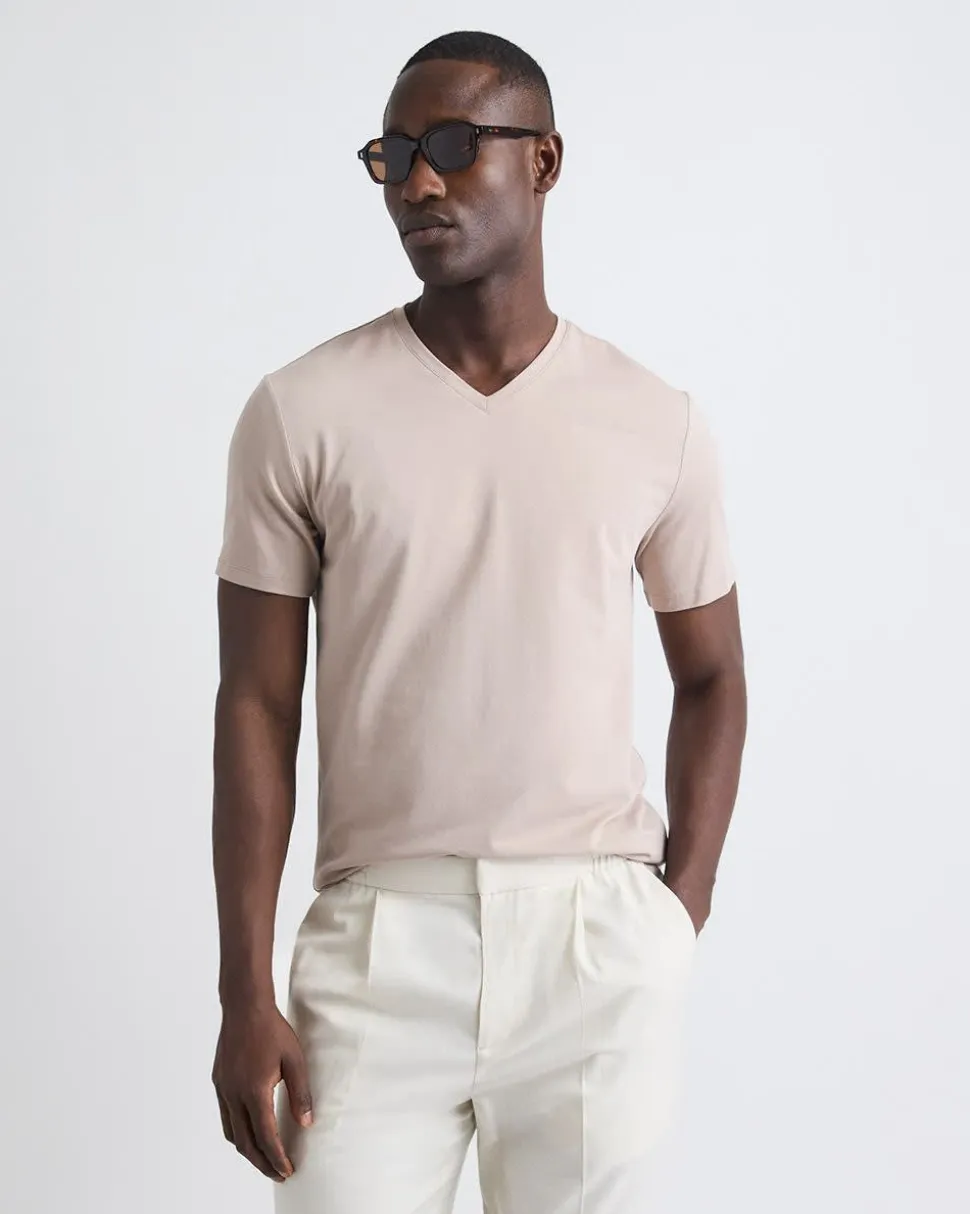 Solid Supima (R) Cotton V-Neck T-Shirt