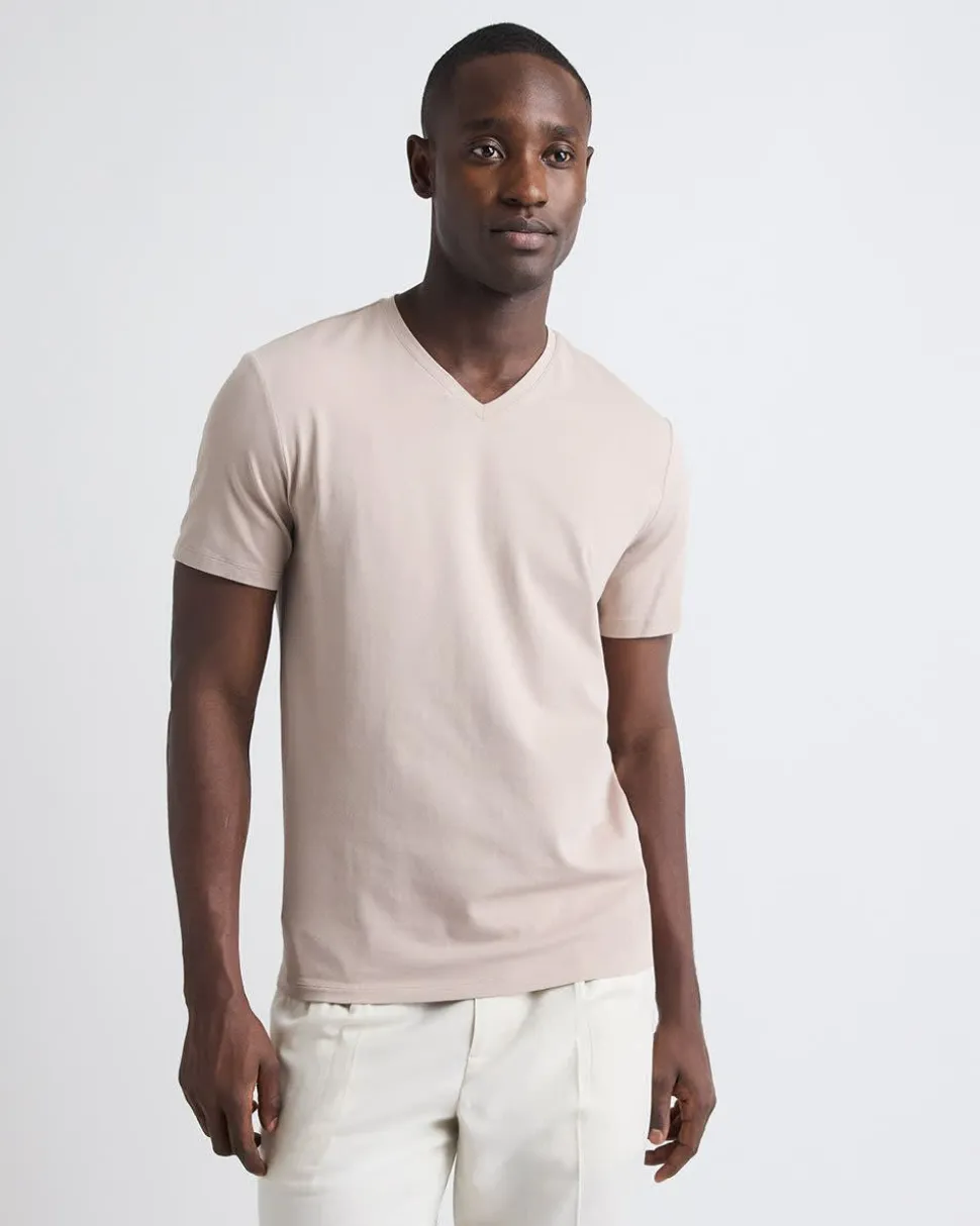 Solid Supima (R) Cotton V-Neck T-Shirt