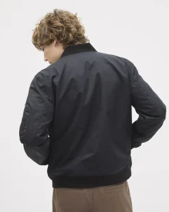 Solid Twill Bomber Jacket