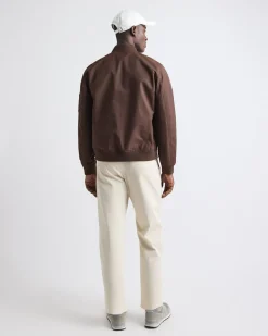Solid Twill Bomber Jacket