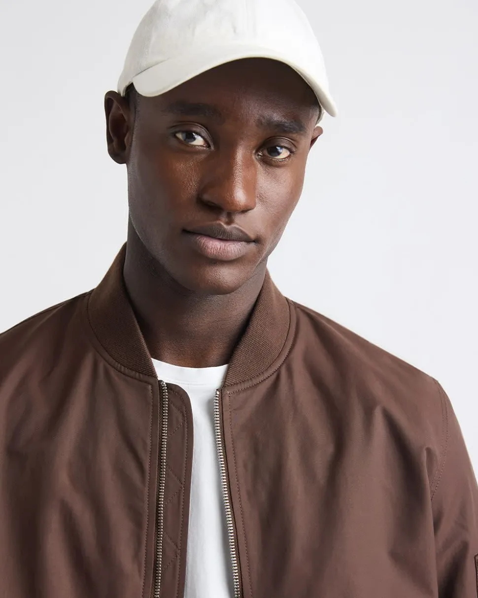 Solid Twill Bomber Jacket