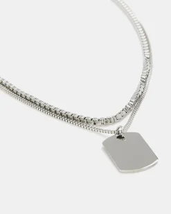 Stainless Steel Double-Chain Necklace