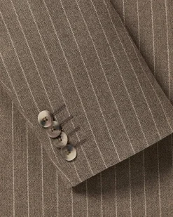 Striped Double-Breasted Blazer