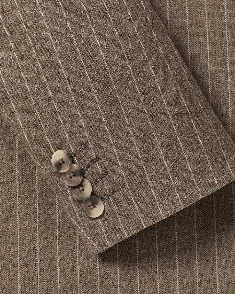 Striped Double-Breasted Blazer
