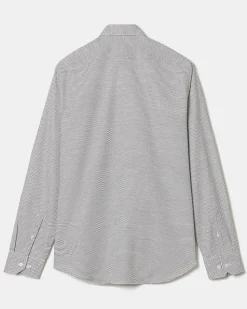 Tailored-Fit Dress Shirt with Dotted Pattern