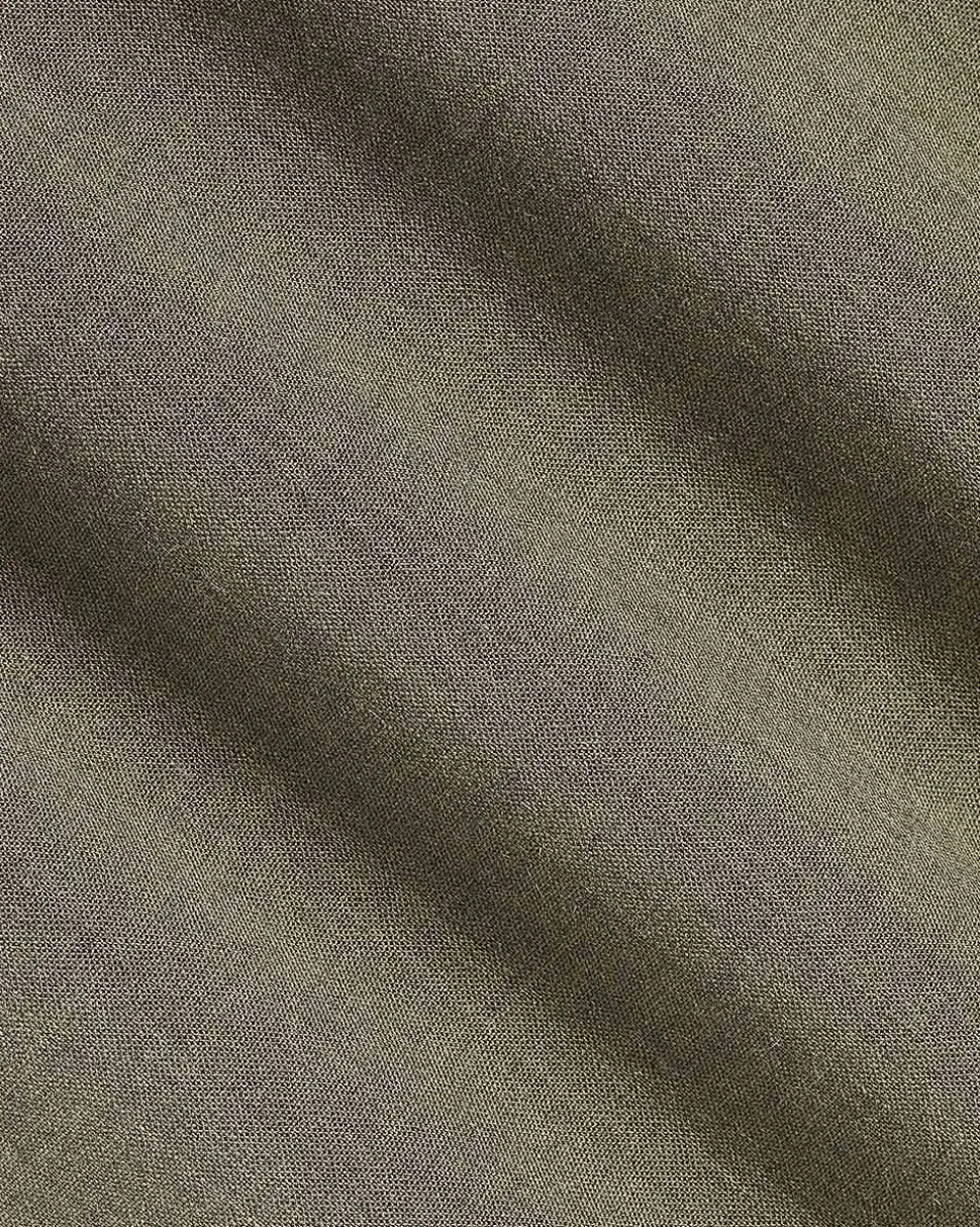 Tailored-Fit Khaki Suit Pant