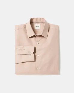 Tailored-Fit Linen Dress Shirt