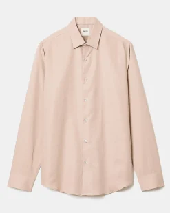 Tailored-Fit Linen Dress Shirt
