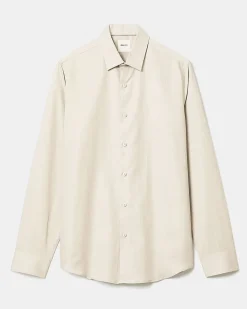 Tailored-Fit Linen Dress Shirt