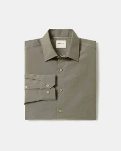 Tailored-Fit Linen Dress Shirt