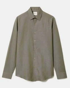 Tailored-Fit Linen Dress Shirt