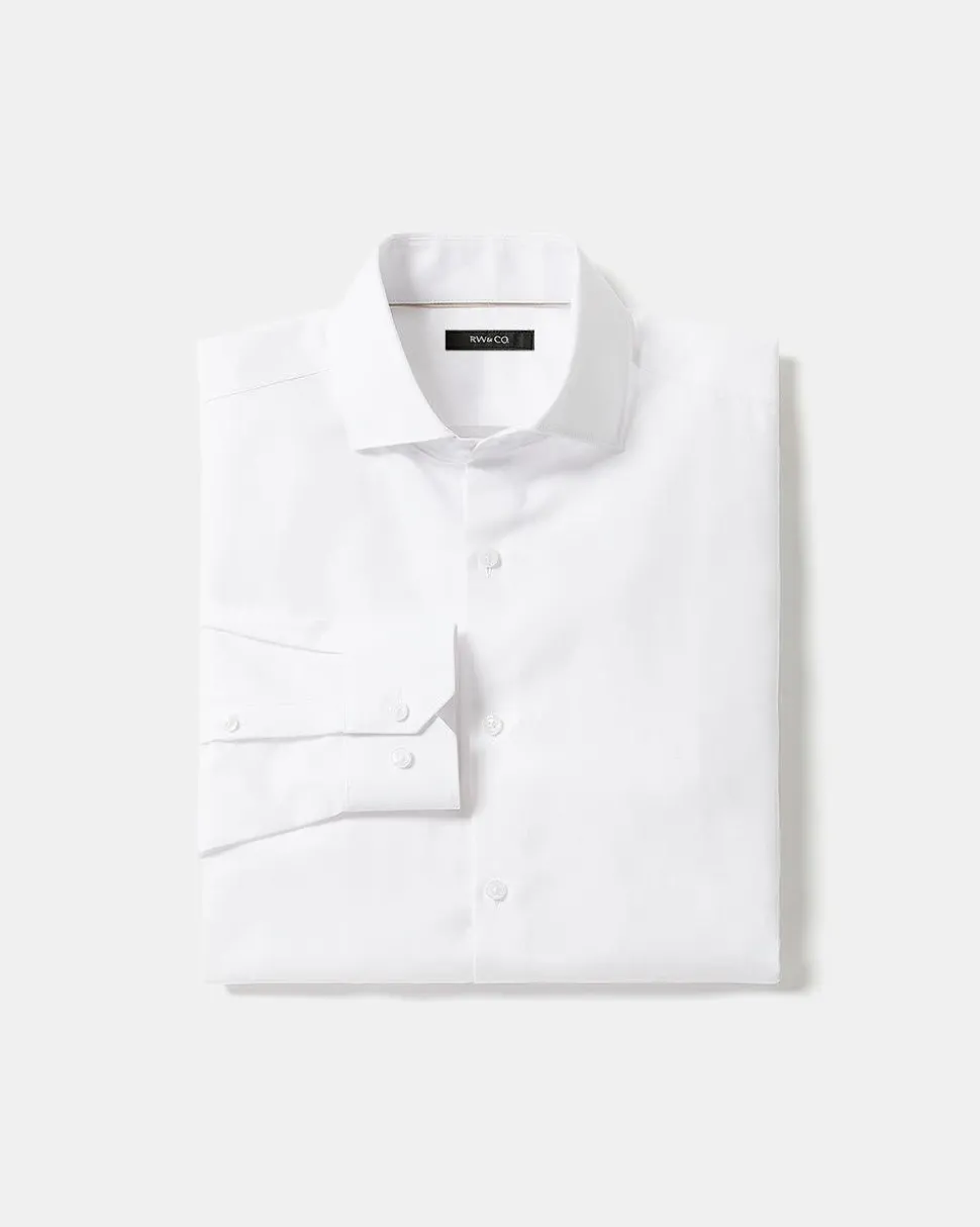 Tailored-Fit Linen Dress Shirt