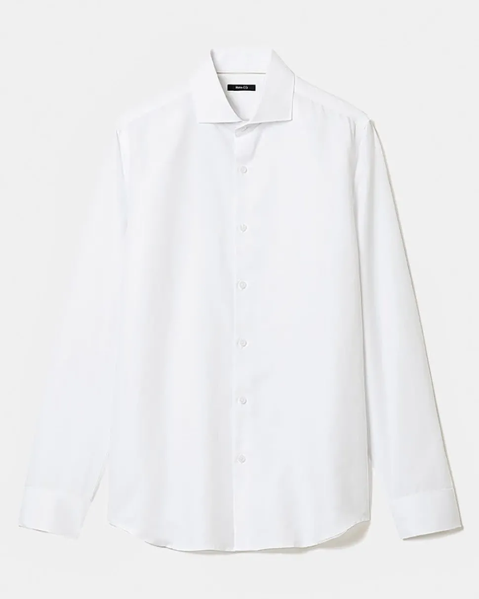 Tailored-Fit Linen Dress Shirt