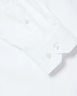 Tailored-Fit Solid Twill Dress Shirt