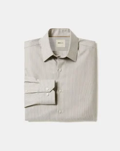 Tailored-Fit Striped Dress Shirt