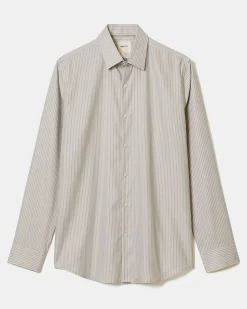 Tailored-Fit Striped Dress Shirt
