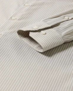 Tailored-Fit Striped Dress Shirt