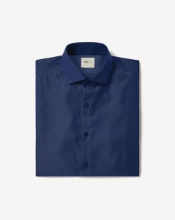 Tailored-Fit Two-Tone Dobby Dress Shirt
