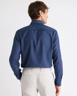 Tailored-Fit Two-Tone Dobby Dress Shirt
