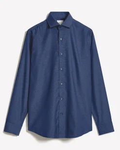 Tailored-Fit Two-Tone Dobby Dress Shirt