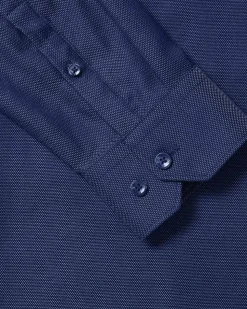 Tailored-Fit Two-Tone Dobby Dress Shirt