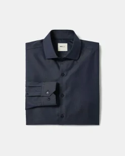 Tailored-Fit Two-Tone Dobby Dress Shirt