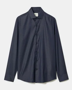 Tailored-Fit Two-Tone Dobby Dress Shirt