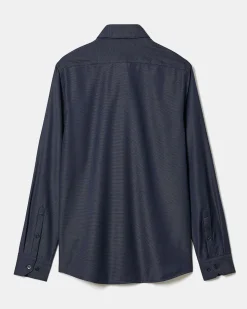 Tailored-Fit Two-Tone Dobby Dress Shirt
