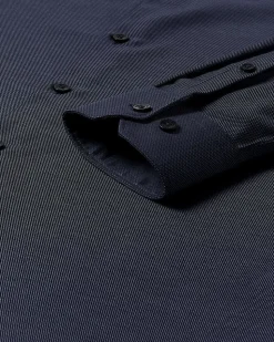 Tailored-Fit Two-Tone Dobby Dress Shirt
