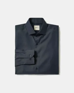 Tailored-Fit Two-Tone Dobby Dress Shirt