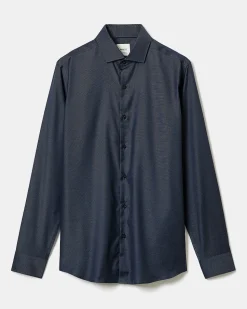 Tailored-Fit Two-Tone Dobby Dress Shirt
