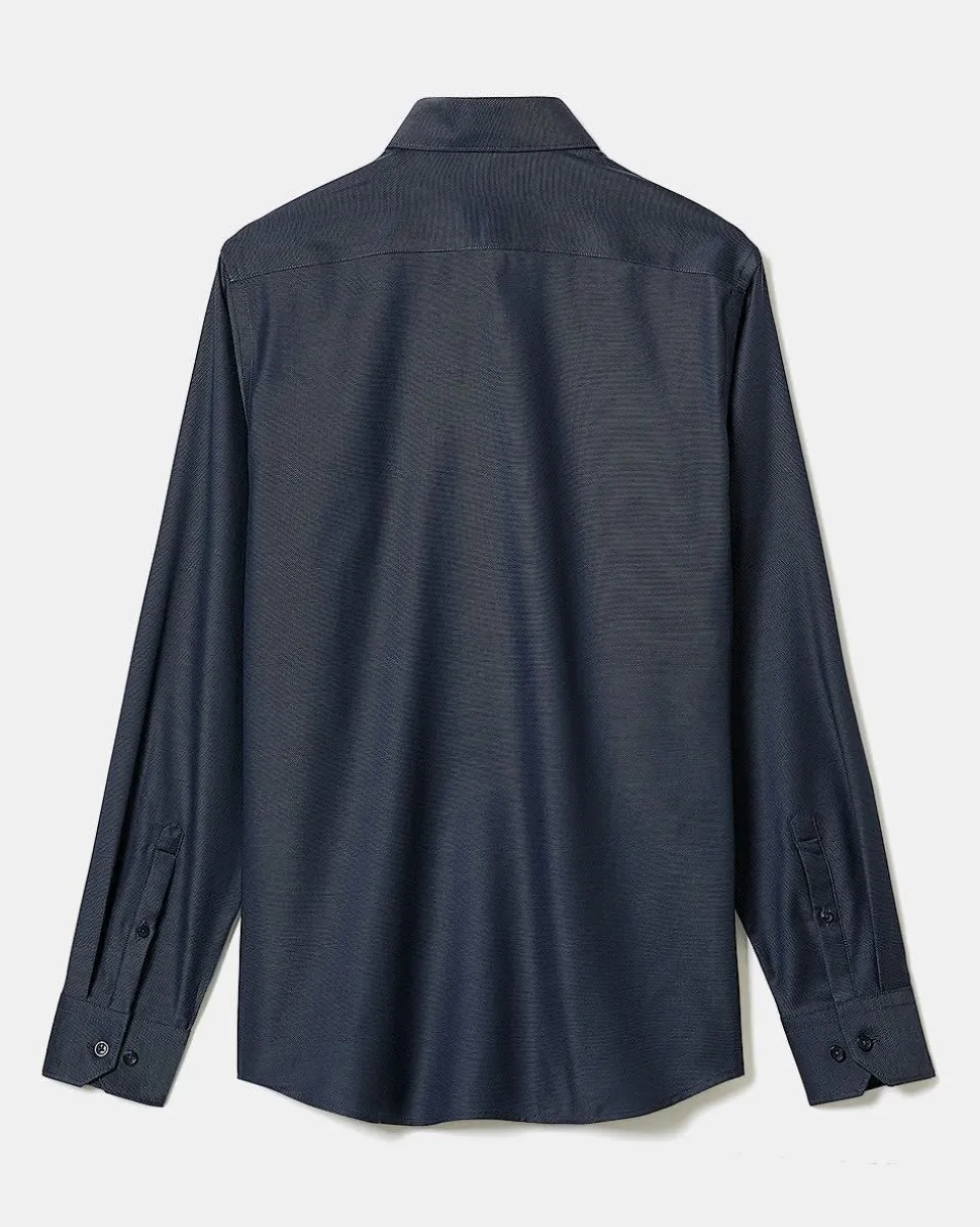 Tailored-Fit Two-Tone Dobby Dress Shirt