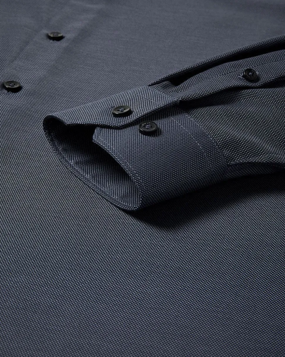 Tailored-Fit Two-Tone Dobby Dress Shirt