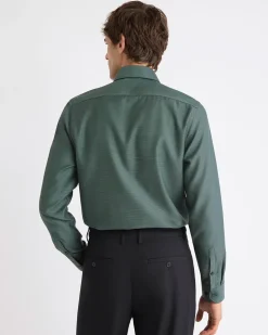 Tailored-Fit Two-Tone Dobby Dress Shirt