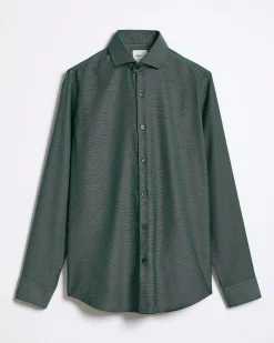 Tailored-Fit Two-Tone Dobby Dress Shirt