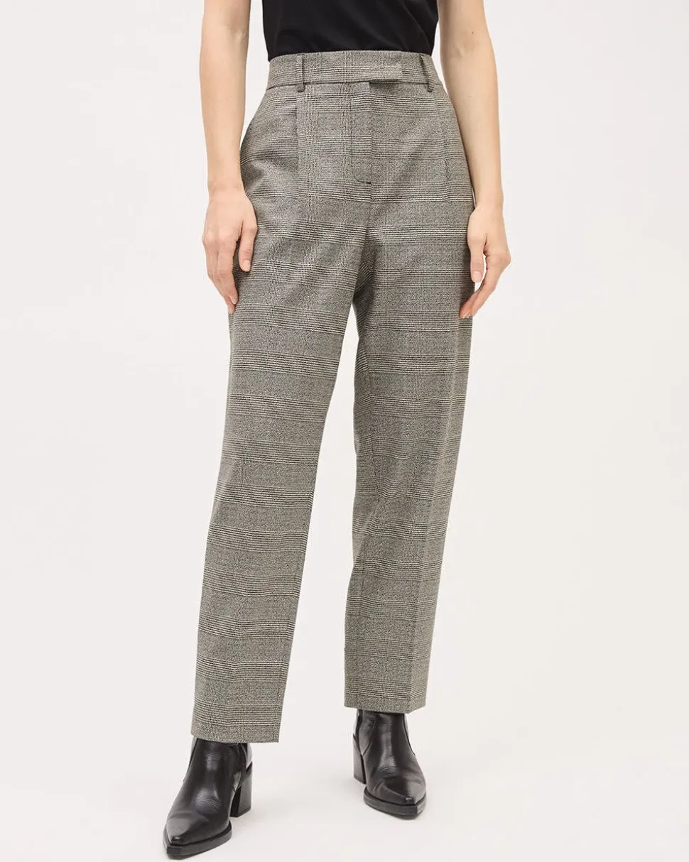 Tapered-Leg High-Rise Pant